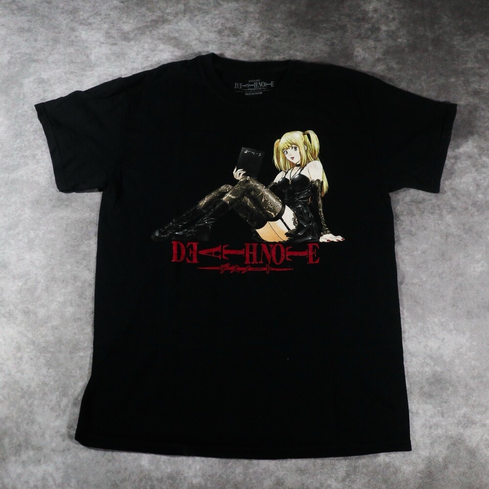 Death Note Misa Amane Graphic T-Shirt Shonen Jump Black